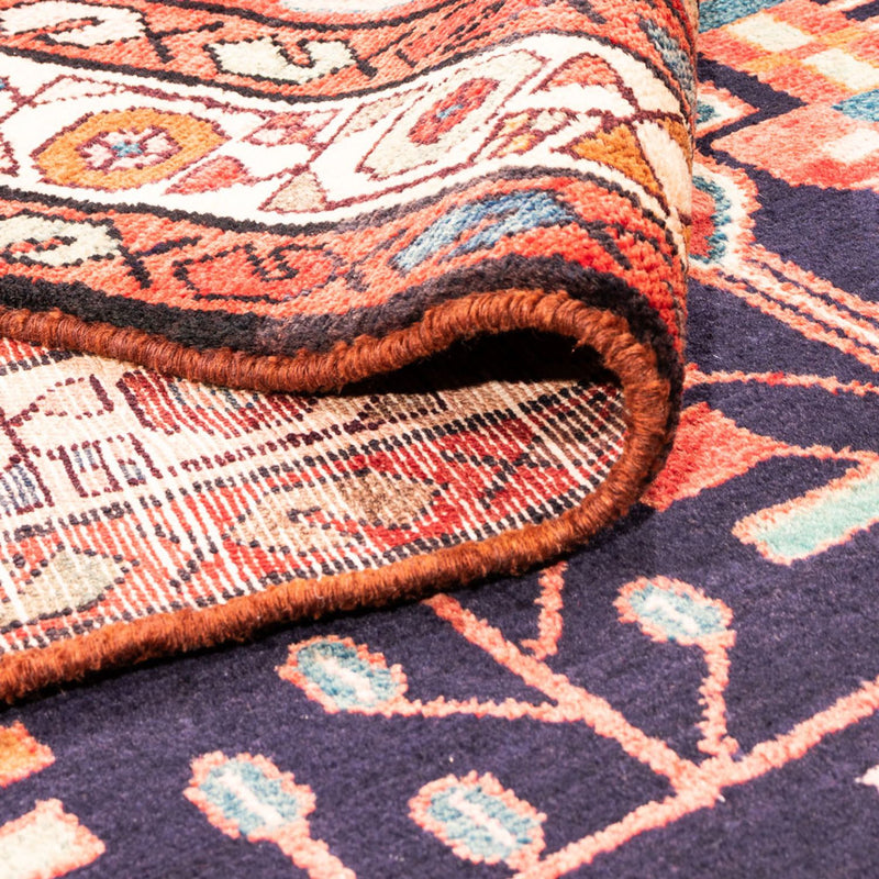 Hamadan Teppich 160x290cm - Perserteppich - dunkelblau