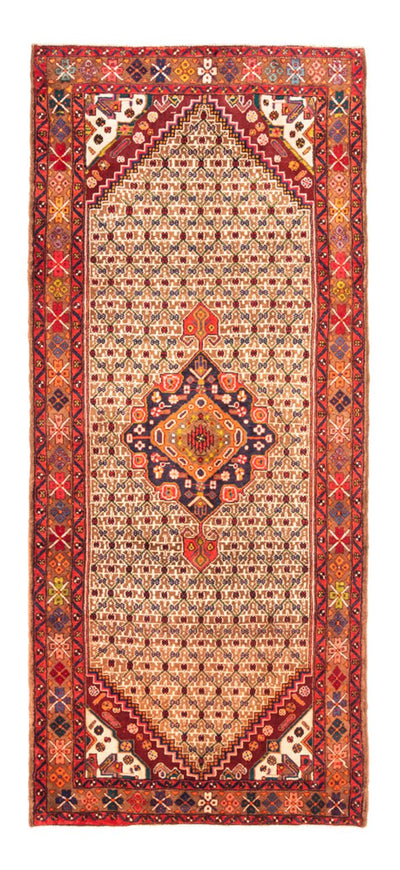 Hamadan Teppich 135x307cm - Perserteppich - dunkelblau