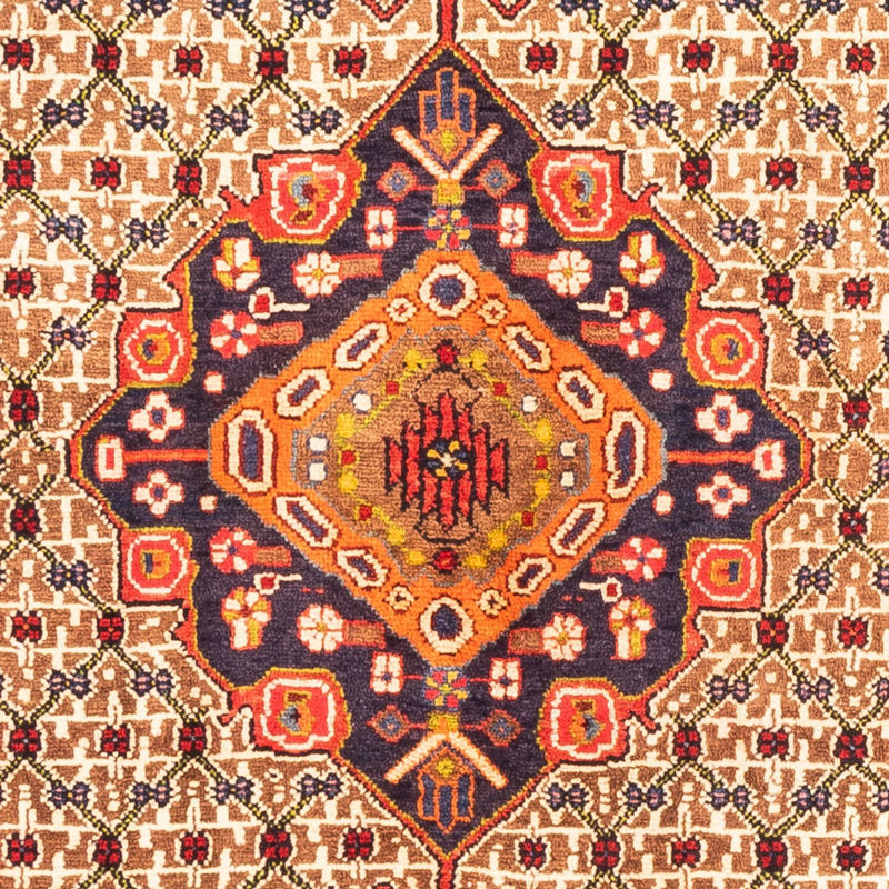 Hamadan Teppich 135x307cm - Perserteppich - dunkelblau