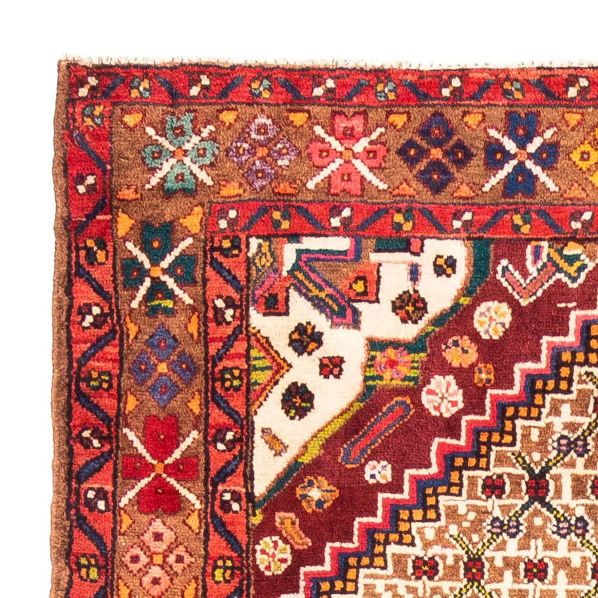 Hamadan Teppich 135x307cm - Perserteppich - dunkelblau