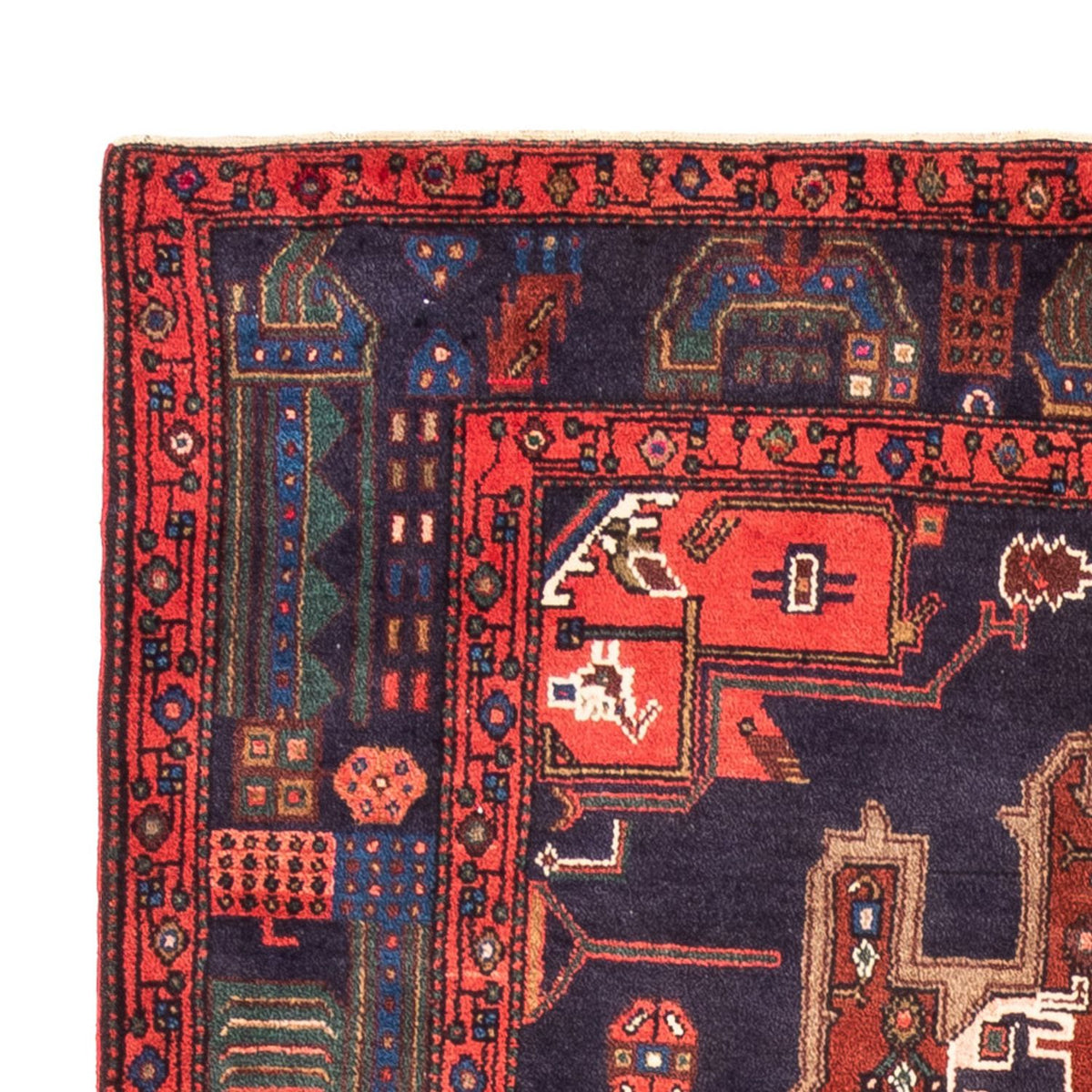 Kolyai Teppich 160x270cm - Perserteppich - rot