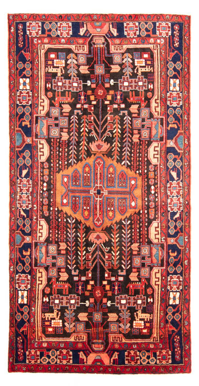 Nahavand Teppich 150x280cm - Perserteppich - dunkelblau