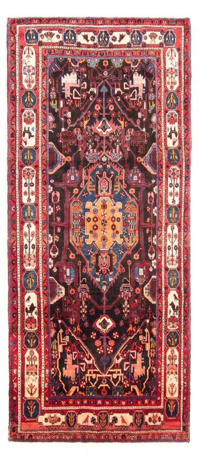 Nahavand Teppich 160x350cm - Perserteppich - dunkelblau