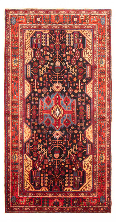 Nahavand Teppich 160x295cm - Perserteppich - dunkelblau