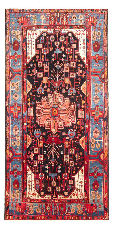 Nahavand Teppich 153x312cm - Perserteppich - dunkelblau