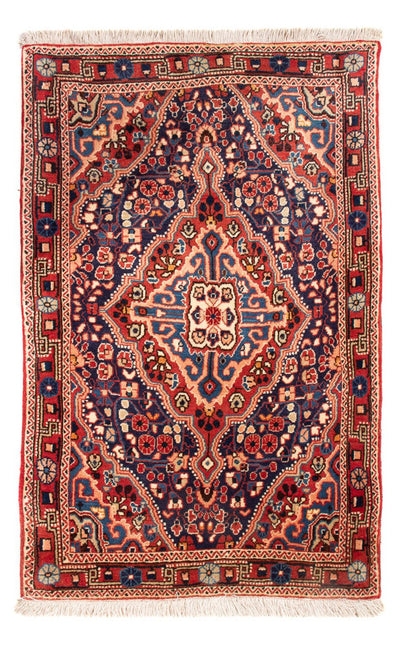 Jozan Teppich 66x103cm - Perserteppich - blau