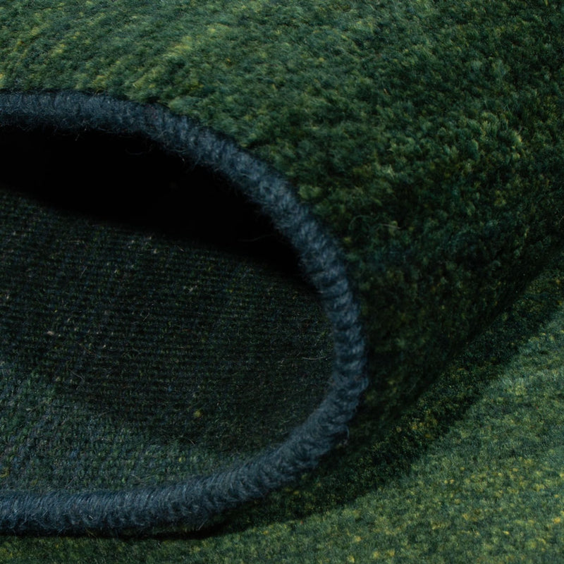 Gabbeh Persisch Teppich 104x151cm - Perserteppich Wollteppich - dunkelgrün