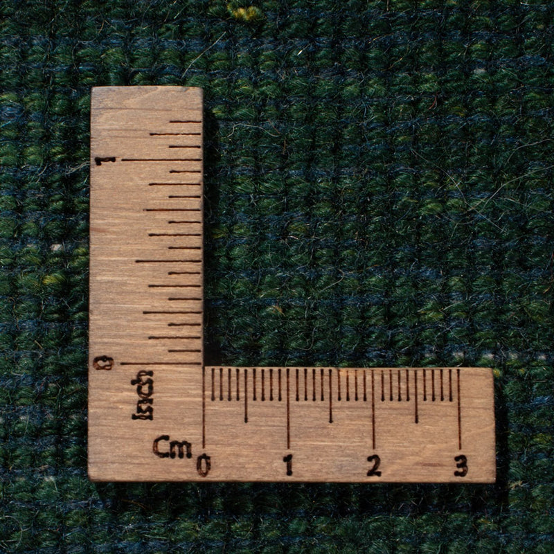 Gabbeh Persisch Teppich 104x151cm - Perserteppich Wollteppich - dunkelgrün