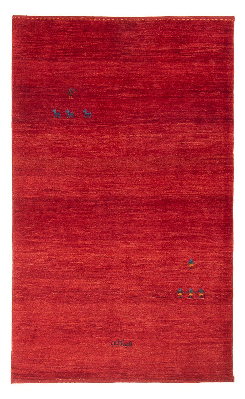 Gabbeh Persisch Teppich 118x172cm - Perserteppich Wollteppich - rot