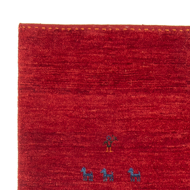Gabbeh Persisch Teppich 118x172cm - Perserteppich Wollteppich - rot
