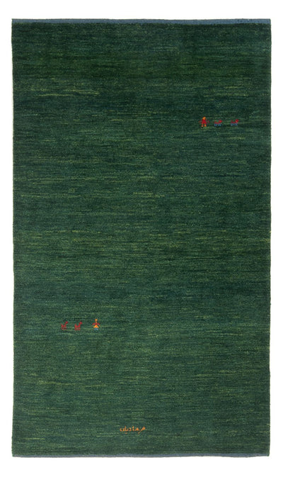 Gabbeh Persisch Teppich 115x183cm - Perserteppich Wollteppich - dunkelgrün