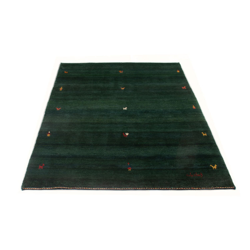 Gabbeh Persisch Teppich 113x183cm - Perserteppich Wollteppich - grün
