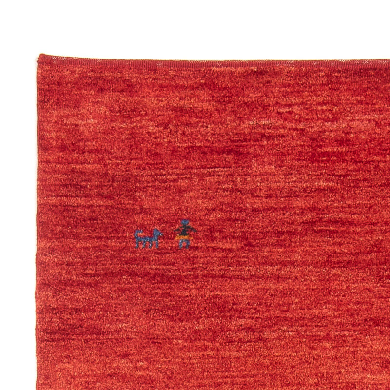 Gabbeh Persisch Teppich 121x174cm - Perserteppich Wollteppich - rot