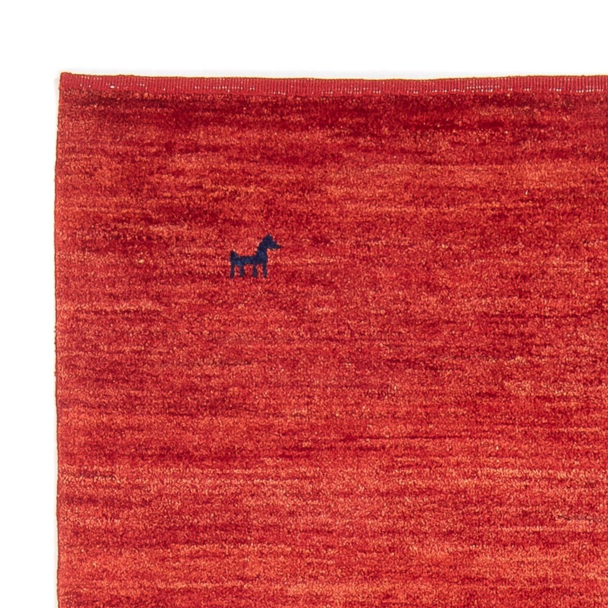 Gabbeh Persisch Teppich 124x176cm - Perserteppich Wollteppich - rot