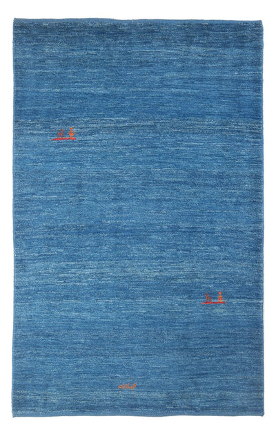Gabbeh Persisch Teppich 116x180cm - Perserteppich Wollteppich - blau