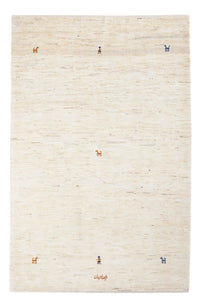 Gabbeh Persisch Teppich 120x176cm - Perserteppich Wollteppich - beige – product image