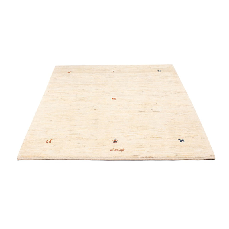 Gabbeh Persisch Teppich 120x176cm - Perserteppich Wollteppich - beige
