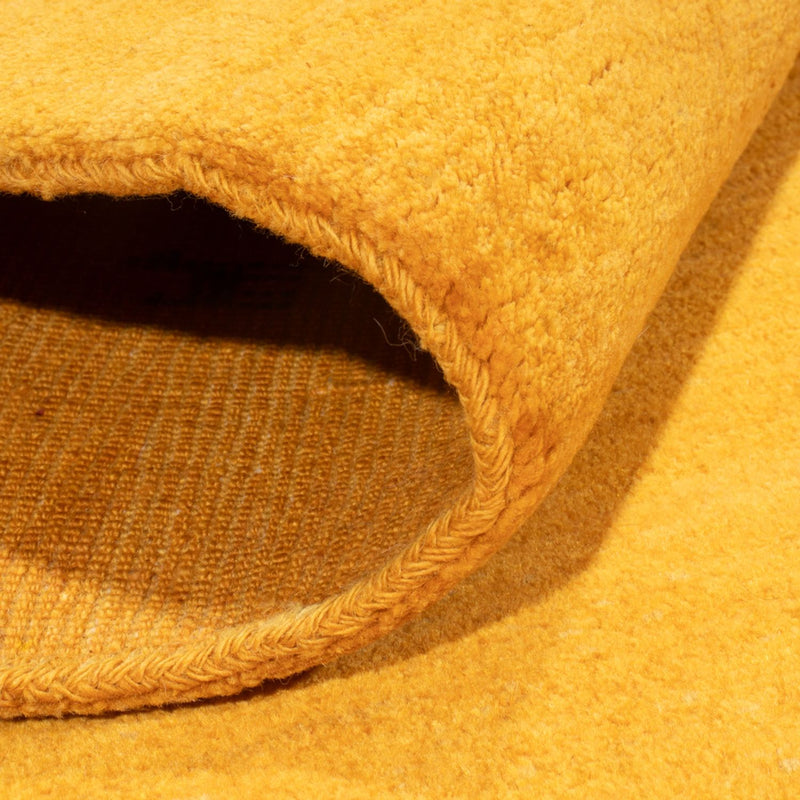 Gabbeh Persisch Teppich 100x147cm - Perserteppich Wollteppich - gold