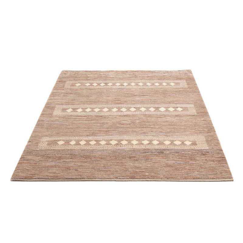 Gabbeh Persisch Teppich 120x180cm - Perserteppich Wollteppich - dunkelbeige