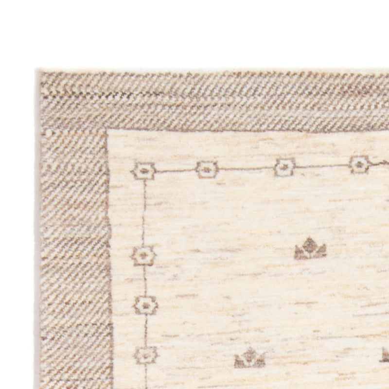 Gabbeh Persisch Teppich 96x145cm - Perserteppich Wollteppich - hellbeige