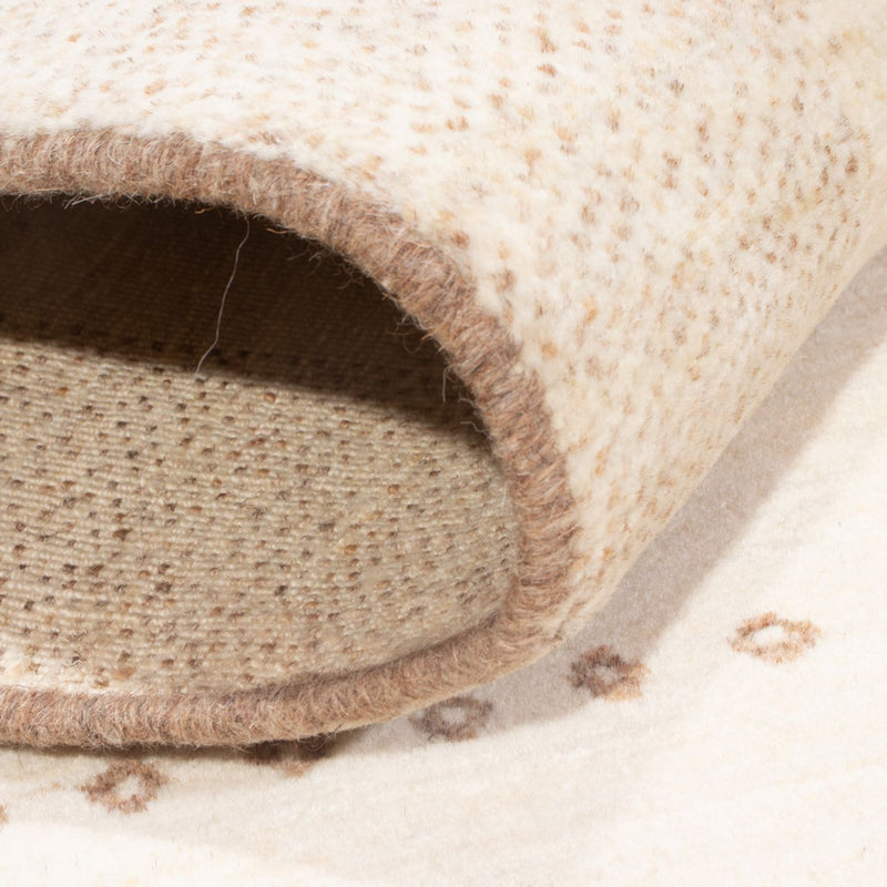 Gabbeh Persisch Teppich 100x151cm - Perserteppich Wollteppich - hellbeige