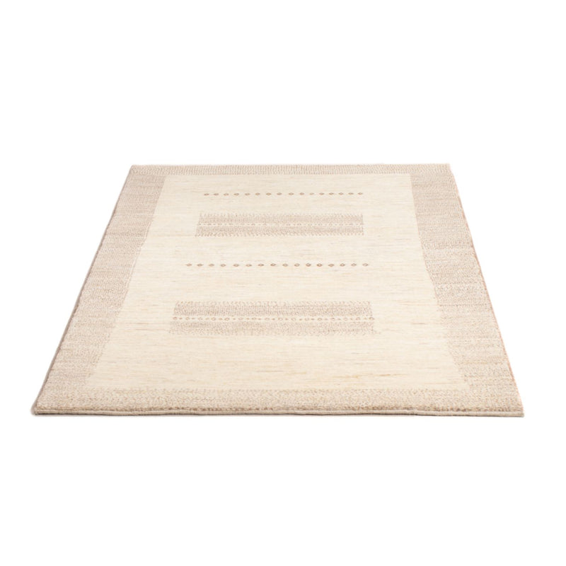 Gabbeh Persisch Teppich 100x151cm - Perserteppich Wollteppich - hellbeige