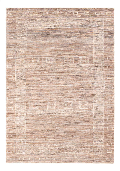 Gabbeh Persisch Teppich 121x170cm - Perserteppich Wollteppich - dunkelbeige