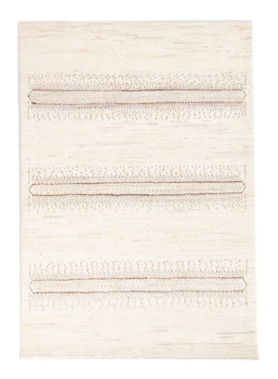Gabbeh Persisch Teppich 96x145cm - Perserteppich Wollteppich - hellbeige