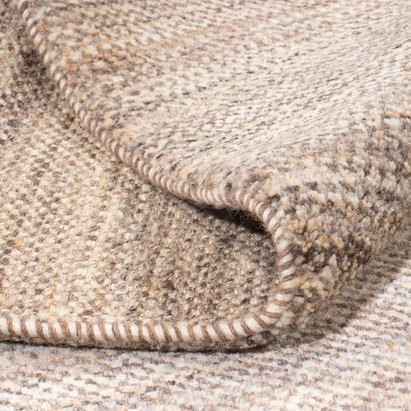 Gabbeh Persisch Teppich 154x194cm - Perserteppich Wollteppich - dunkelbeige