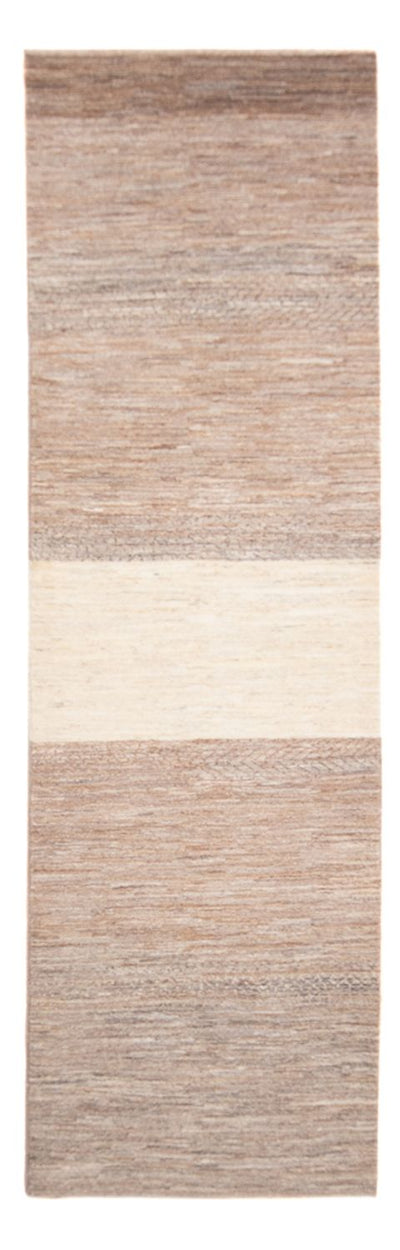 Gabbeh Persisch Teppich 84x292cm - Perserteppich Wollteppich - natur