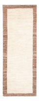 Gabbeh Persisch Teppich 84x225cm - Perserteppich Wollteppich - natur