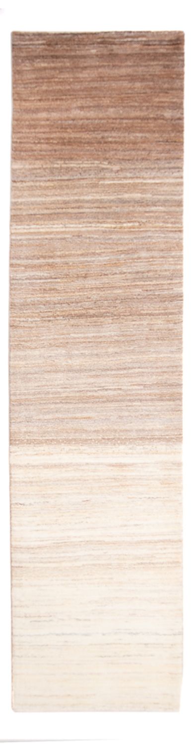 Gabbeh Persisch Teppich 85x351cm - Perserteppich Wollteppich - natur