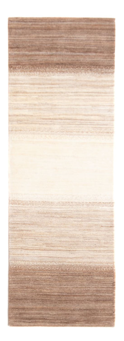 Gabbeh Persisch Teppich 81x245cm - Perserteppich Wollteppich - natur