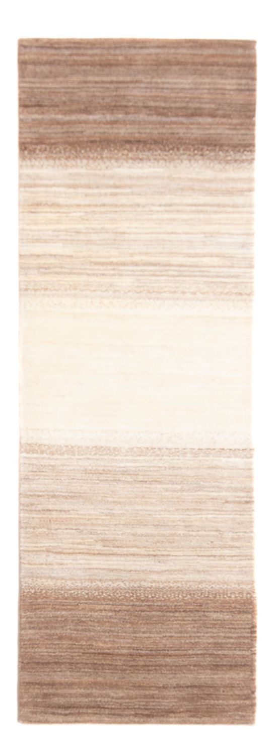 Gabbeh Persisch Teppich 81x245cm - Perserteppich Wollteppich - natur