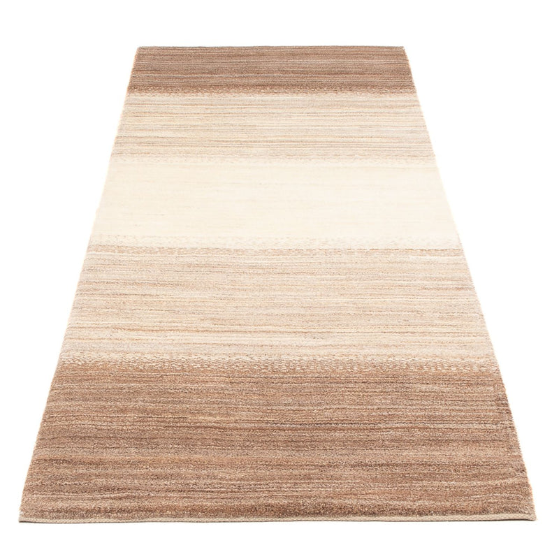 Gabbeh Persisch Teppich 81x245cm - Perserteppich Wollteppich - natur