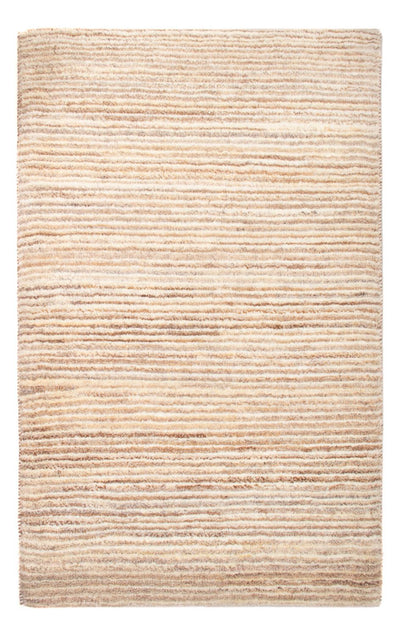 Gabbeh Persisch Teppich 64x100cm - Perserteppich Wollteppich - hellbraun