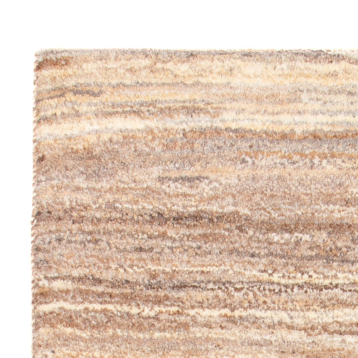 Gabbeh Persisch Teppich 60x96cm - Perserteppich Wollteppich - hellbraun