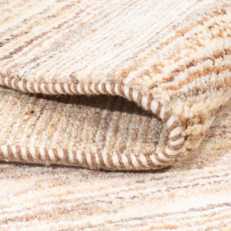 Gabbeh Persisch Teppich 97x146cm - Perserteppich Wollteppich - dunkelbeige