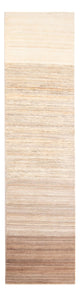 Gabbeh Persisch Teppich 77x333cm - Perserteppich Wollteppich - natur