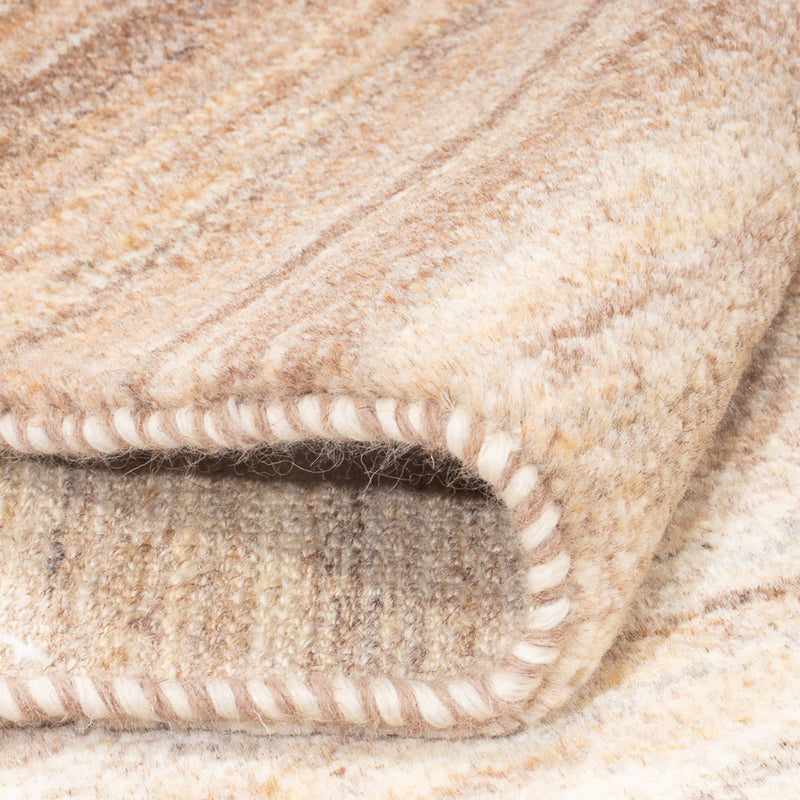 Gabbeh Persisch Teppich 77x333cm - Perserteppich Wollteppich - natur