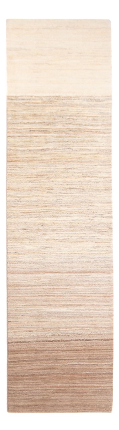 Gabbeh Persisch Teppich 87x334cm - Perserteppich Wollteppich - natur