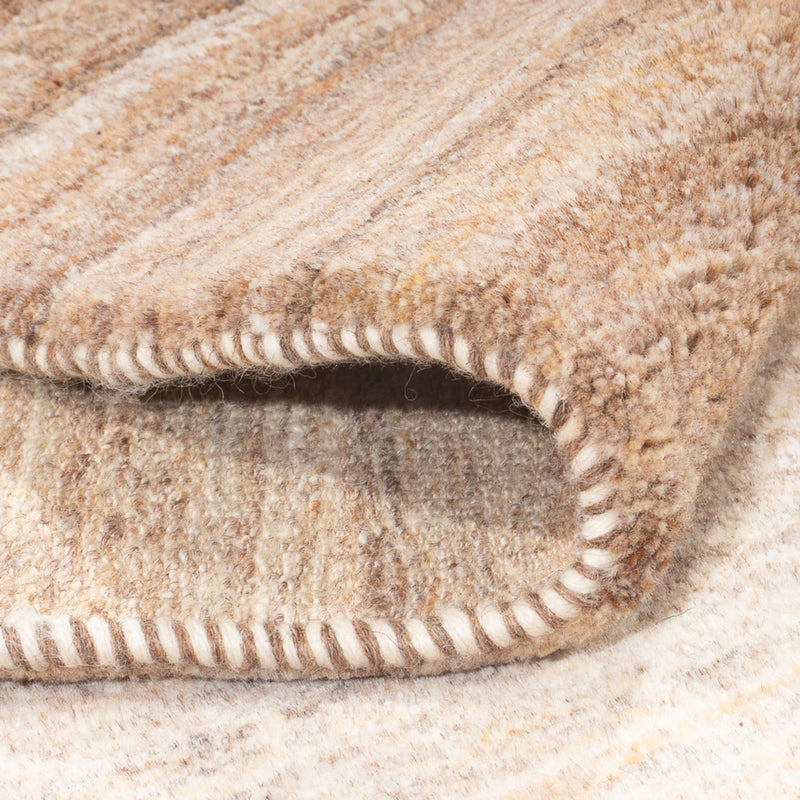 Gabbeh Persisch Teppich 87x334cm - Perserteppich Wollteppich - natur