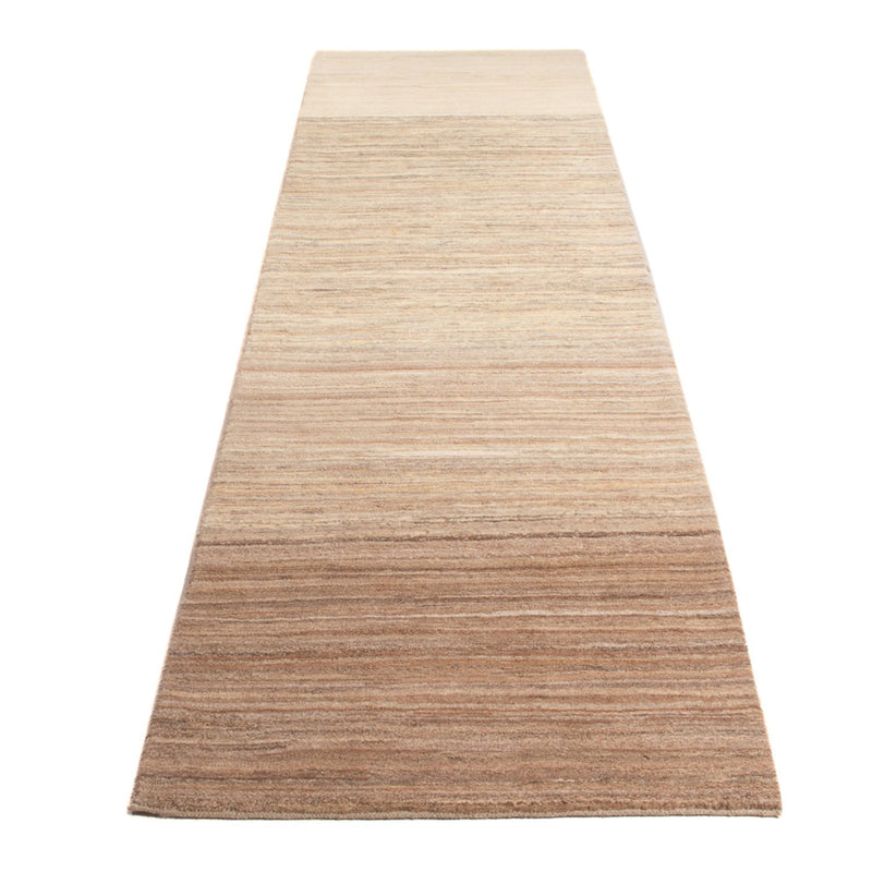 Gabbeh Persisch Teppich 87x334cm - Perserteppich Wollteppich - natur