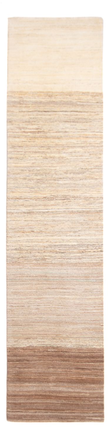 Gabbeh Persisch Teppich 75x332cm - Perserteppich Wollteppich - natur