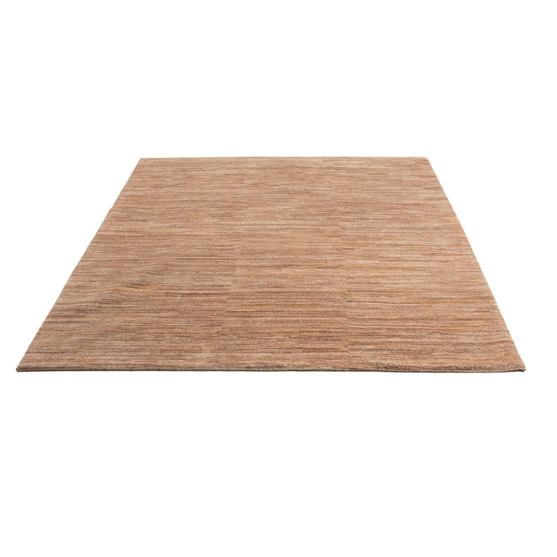 Gabbeh Persisch Teppich 155x198cm - Perserteppich Wollteppich - dunkelbeige