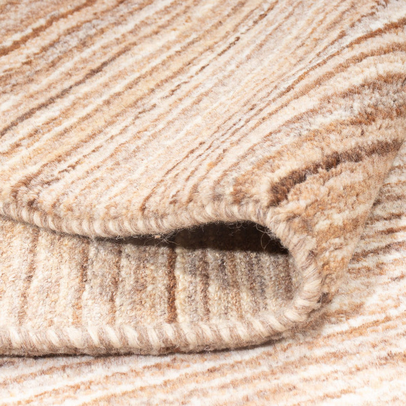 Gabbeh Persisch Teppich 146x198cm - Perserteppich Wollteppich - dunkelbeige