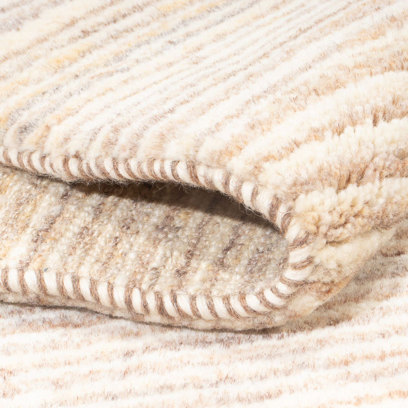 Gabbeh Persisch Teppich 140x157cm - Perserteppich Wollteppich - beige