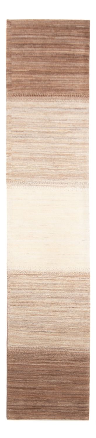Gabbeh Persisch Teppich 71x330cm - Perserteppich Wollteppich - natur