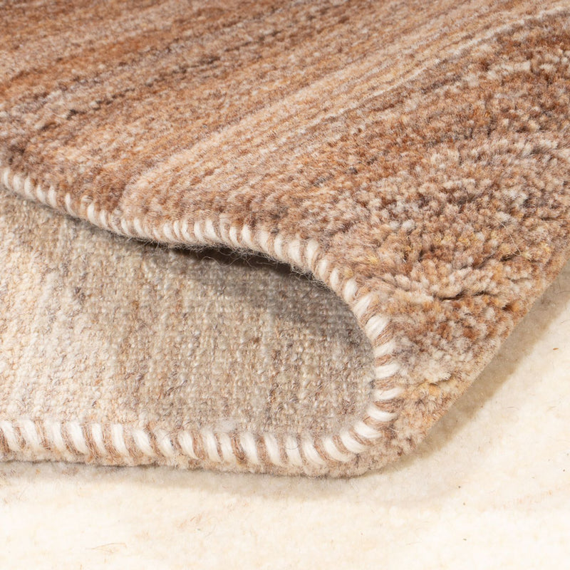 Gabbeh Persisch Teppich 71x330cm - Perserteppich Wollteppich - natur