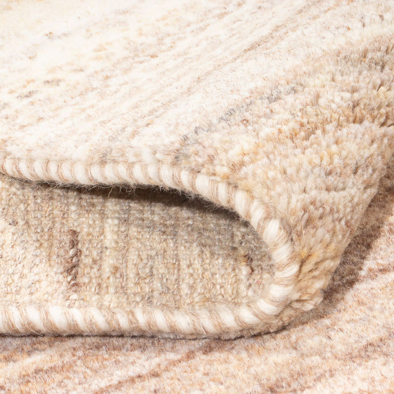 Gabbeh Persisch Teppich 85x242cm - Perserteppich Wollteppich - natur